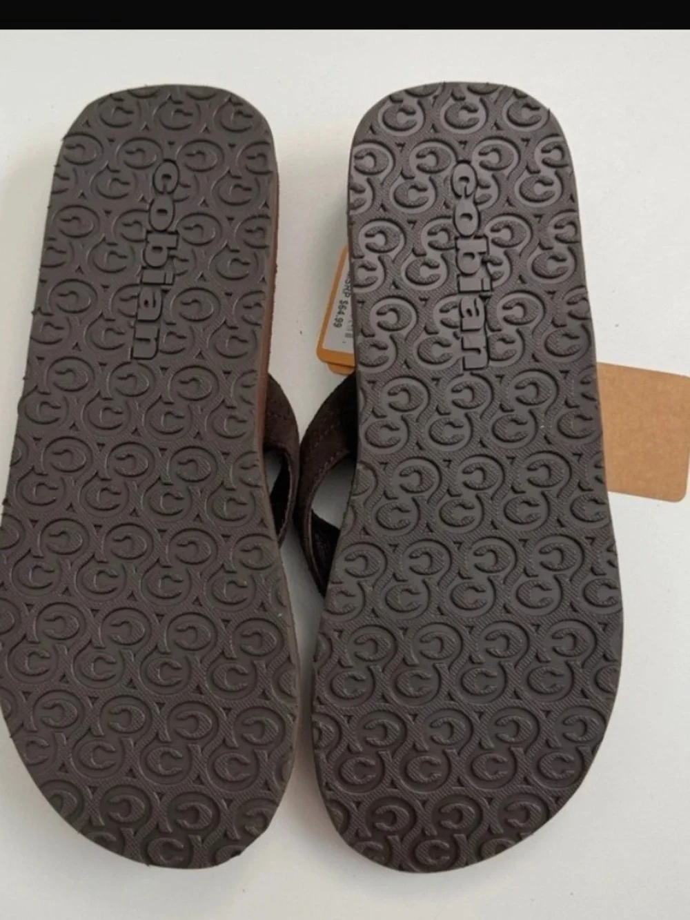 Campo Brown LeatherUpper Flip Flops NWT